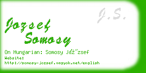 jozsef somosy business card